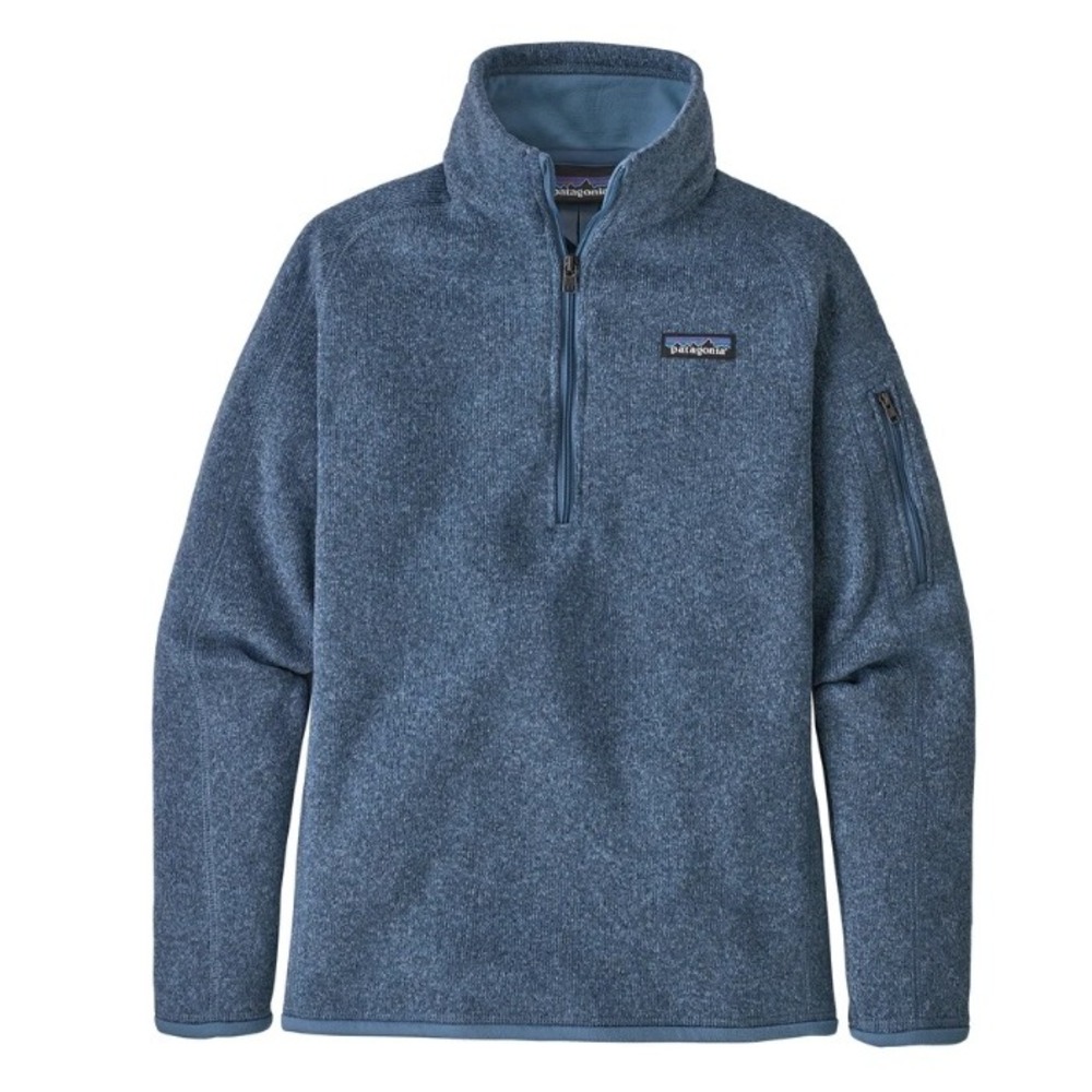 Patagonia Better Sweater 1/4 Zip Pullover Blue Heather 25618 Womens XS